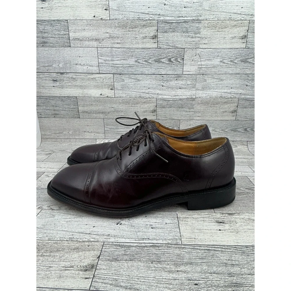 Rockport Mens APM1141E Leather Dress Shoes Oxfords Burgundy Size‎ 9M